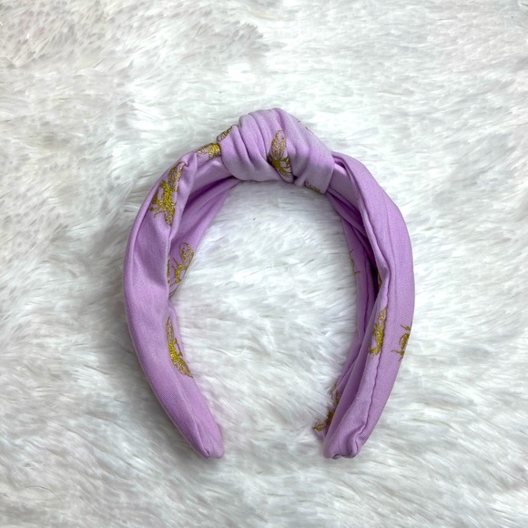 HANDMADE Honeybee Purple Twist Knot Headband - Picture 2 of 6